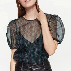 Cami NYC Scotch Plaid Bethany Bodysuit S Small